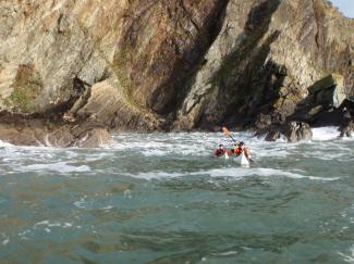 North Wales Sea Kayaking Courses - Specialist Sea Kayaking Anglesey, North Wales image from Sea Kayak Award old 3 star North Wales Anglesey